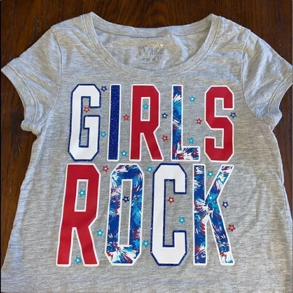 Girls justice semi crop top